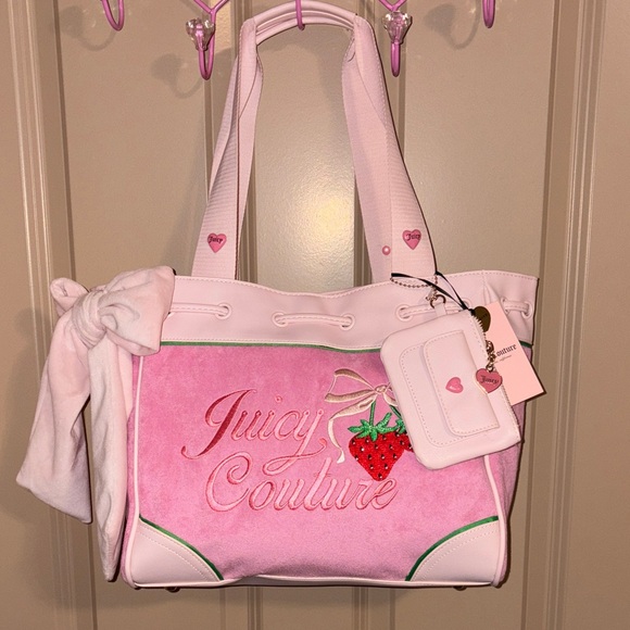 Juicy Couture Handbags - 🍓 Juicy Couture Retro Strawberry Daydreamer Tote Purse Cherry Blossom 🍓